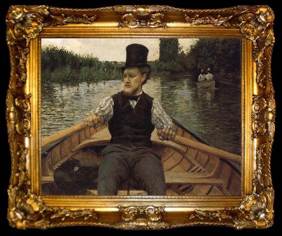 framed  Gustave Caillebotte Sail meeting, ta009-2